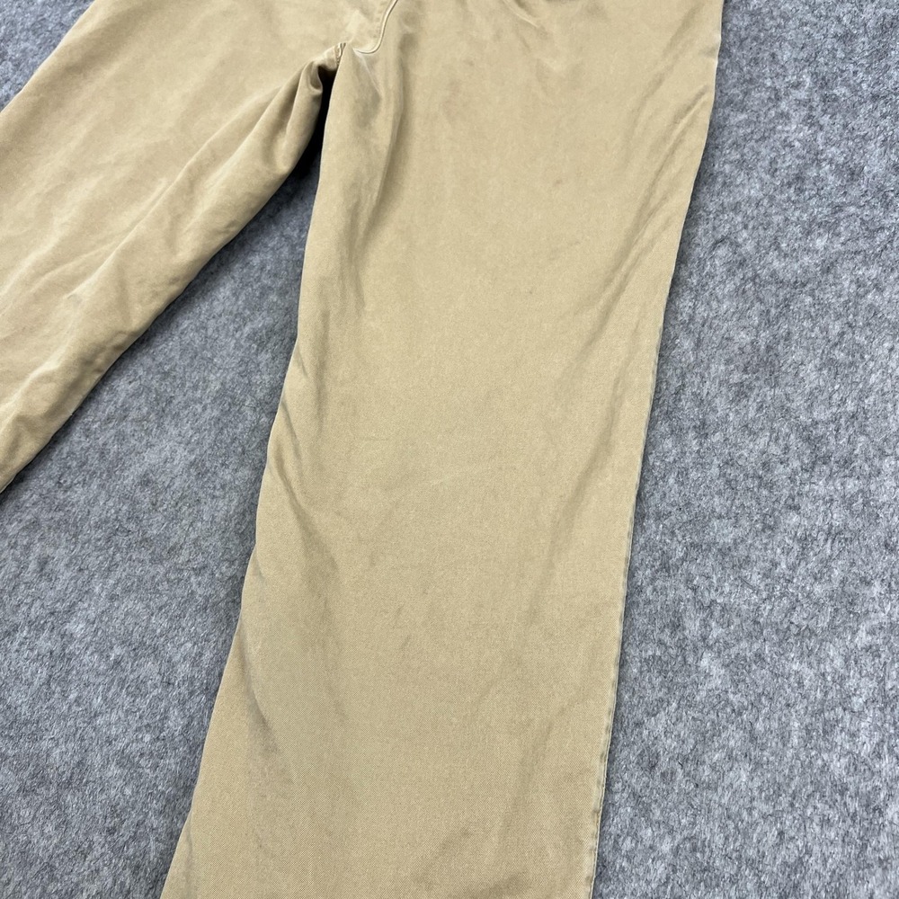 Vintage J Crew Pants Mens 32x30 Beige Khaki Flannel Lined Chino Winter Thermal - Picture 7 of 16